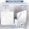 YNL 2 Pack Adhesive Shower Rod Holders, Transparent Rod Retainer