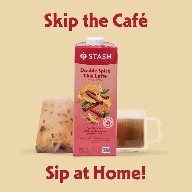 STASH Double Spice Chai Latte Concentrate - Barista Style Caffeinated