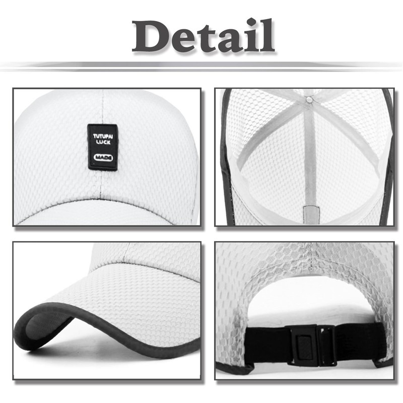 White Fang (White Fang) Hat Mesh Cap Logo Golf Running