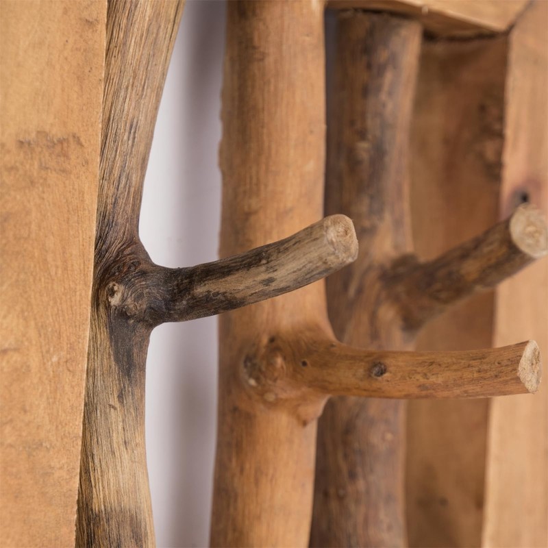 CREEDWOOD Leonor 25 Wall Coat Rack, Mahogany Wood, 25 cm,