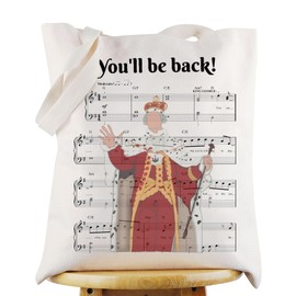 WZMPA Hamilton King George Tote Bag King George Fans Gift You'll Be Back King George Shoulder Bag Broadway Hamilton Merch (You'll Be Back TG)