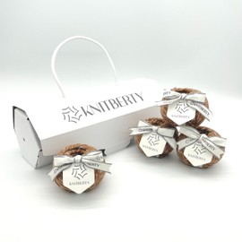 Knitberty Churros Fancy Premium Soft Slub Boucle Merino Wool Cashmere Polyester Cotton Nylon Blend DK Yarn for Knitting Crochet Multicolor 200G (Cocoa, 200G)