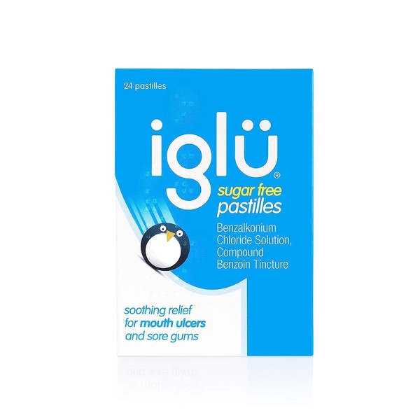 Iglu Sugar Free Pastilles. Soothing Relief for Mouth Ulcers and