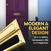 Solid Steel Gold Color with Spring Flap | Mail Slot