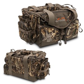 ALPS OutdoorZ Deluxe Floating Blind Bag - Standard Size, Realtree MAX-7 - Waterproof Hunting Duffel Bag, with Removable Dividers, Thermos Sleeve & Padded Shoulder Strap