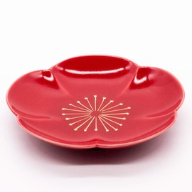 Hasamiyaki 476201 4 Inch Plate, Approx. 4.7 inches (12 cm), Gold Blossom Plum, Made in Japan