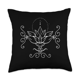 Yoga Anti Stress Gift-shop Unalome Throw Pillow, 18x18, Multicolor