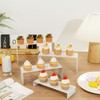 NEETBU Black Matte Metal Display Stand,8 Pcs 2 Set Display