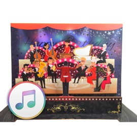 3D Pop Up Birthday Card with Music & Light - Orchestra Version Happy Birthday - Coloured Light Play - High Quality Greeting Card for Special Birthday Greetings