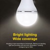 Solar Powered LED Bulb Indoor Outdoor Emergency Light Bulb Portable