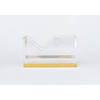 Dany Marcus Elegant Large Clear Acrylic Tape Dispenser with Gold