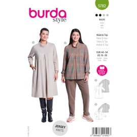 Burda Style Sewing Pattern Women's A-Line Dress and Jumper Sizes 16-28