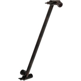 SparkPod 16" Solid Brass Shower Head Extension Arm - Flexible Height & Angle Adjustable Shower Arm Extension for Rain Showerheads with Sturdy Lock - Universal Pipe Connection (Oil-Rubbed Bronze)