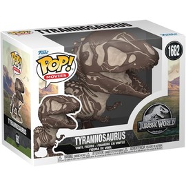 POP Movies: Jurassic Park​ Fossil - Tyrannosaurus Rex [T-Rex] Funko Vinyl Figure (Bundled with Compatible Box Protector Case), Multicolor, 3.75 inches