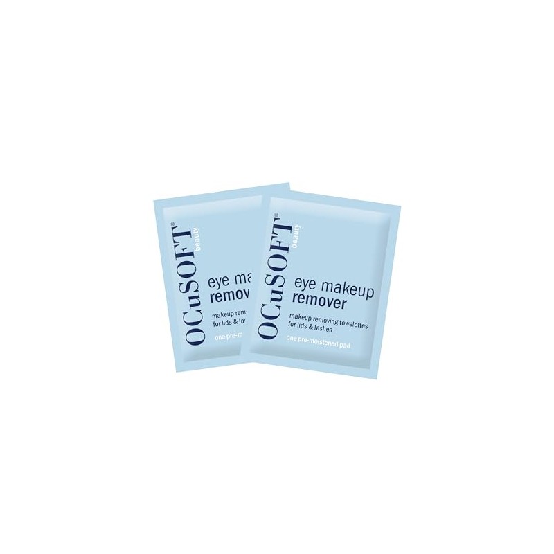OCuSOFT Beauty Eye Makeup Remover, Individually Wrapped Makeup Removing Towelettes
