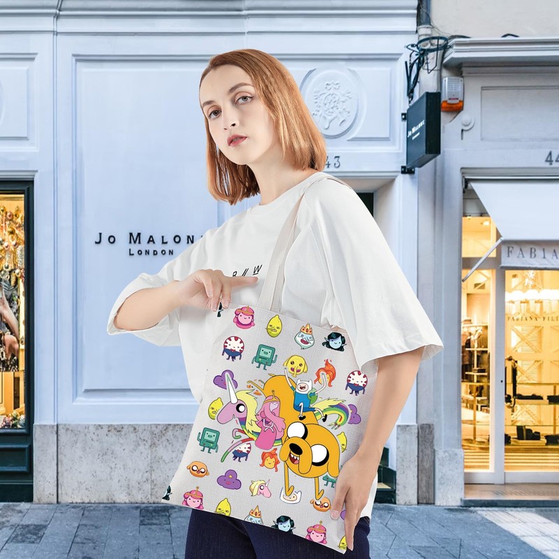 KEYCHIN Finn And Jake Fans Tote Bag Adventure Cartoon Gifts