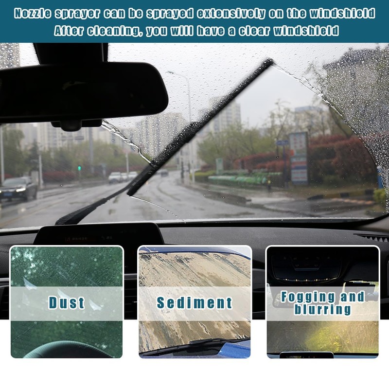 2 Pcs Front Windscreen Washer Nozzle Rubber Seal Universal Accessories