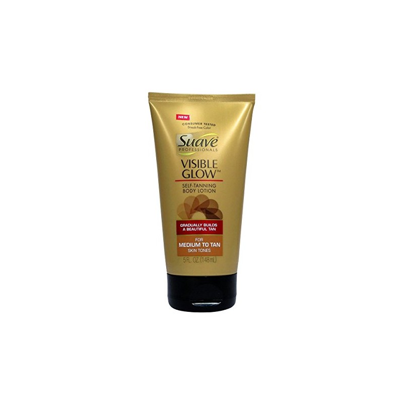 Suave Professionals Visible Glow Self Tanning Body Lotion, Medium to