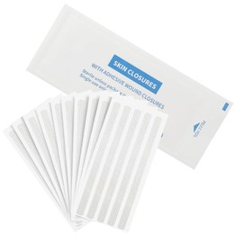 Wound Closure Strips, Pack of 50, Staple Plaster Strips, Skin Closures, Sterile, Emergency Wound Closure