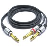 VITALCO 6.3 mm Stereo to 2x 6.3 Mono Jack Cable