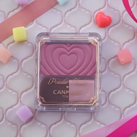 Canmake P01 Powder Cheeks, Powerful Pink, 0.06 oz (1.8 g), Cheek, Transparent, Clear, Glossy, Pink