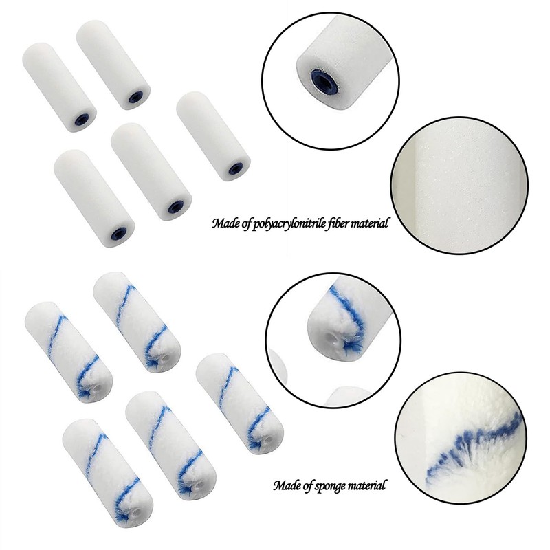 1 Piece Foam Paint Roller Set, Mini Foam Paint Roller,