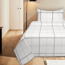 Briarwood Home Printed Flannel Sheet Set, 100% Organic Cotton, Six-Fold Brushed, Super Soft, Warm, Deep Pocket Bedding with NanoTech Infuse for Enhanced Lasting Strength (Classic Plaid, King)