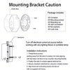 2 Pack Universal Light Fixture Mounting Bracket, 4 Inches Diameter