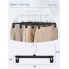 Smartor Space Saving Skirt Hangers - 150 Pack, Slim Plastic