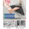 DAYONE Corner Foot Rest for Shaving Legs 10'' Black, Wall