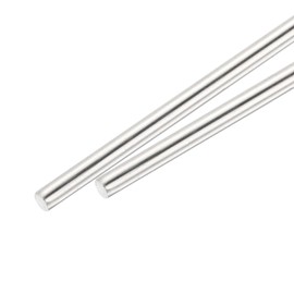 MECCANIXITY 2Pcs 304 Stainless Steel Round Rods Bar, 4.5mm x 100mm for Various Shaft DIY Craft Model Car Plane Ship