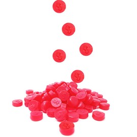 Cherry JuJu Coins, Delicious Jelly Gummy Candy, Fun and Festive Holiday Snacking, Party Favor (5 Pounds (Bulk))