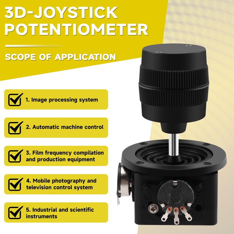 Bzocio -D300B-R4 3-3D Joystick Potentiometer, 10K Resistance