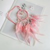 QTMY Boho Feather Rose Quartz Charms for Bogg Bag Accessories