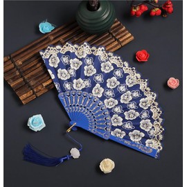 WURHUDC Women's Fan, Stylish, Japanese Style, Popular, Lightweight, Fireworks Display, Year-end Party, New Year's Party, Recital, Yukata, Kimono, Japanese Accessories, Kabuki Accessories, Heat