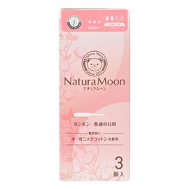NaturaMoon Regular Tampons for Regular Day Use, Pack of 3
