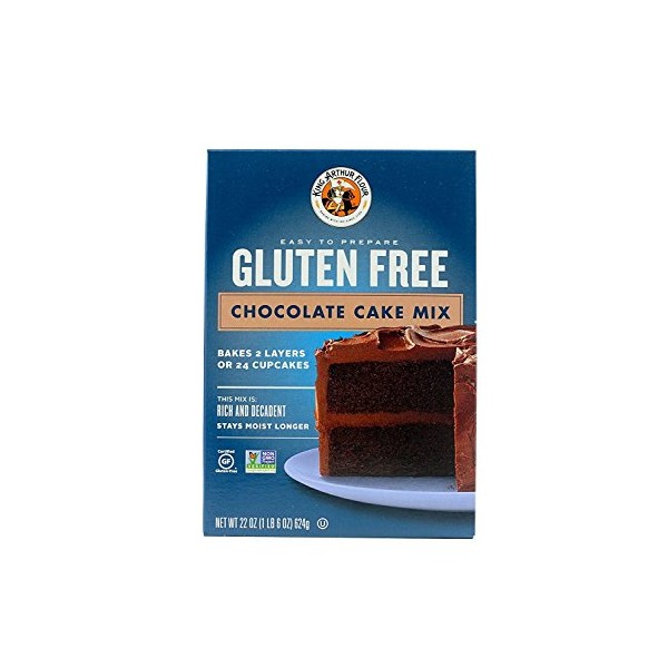 King Arthur Flour Chocolate Cake Mix, Gluten Free, 22-Ounce (Pack of 3)