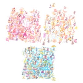 IWOWHERO 3bags Elegant Nail Gems Decoration Flatback Nail Jewels Art Rhinestones Gems for Unique Art Random Style