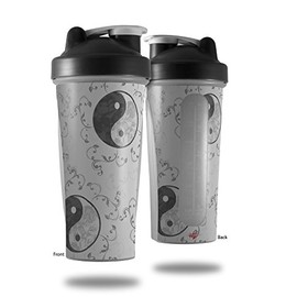 Skin Decal Wrap works with Blender Bottle 28oz Feminine Yin Yang Gray (BOTTLE NOT INCLUDED)