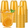Xuelimei 50pcs 12oz Disposable Stemless Glasses,PET Disposable Drinking Cups,Cold Party