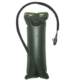 Hydration Bladder 3L, Hydration Bag with Hose, Hydration Bladder with Bite Valve, Outdoor Water Bag, Military, with Large Opening, Leak-proof Lid, Insulated Hose Cover, for Hiking, Cycling