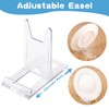 Fowecelt Plate Display Stands Clear - 6 Set Plate Stand