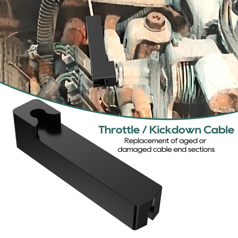 Foruly Throttle & Kickdown Cable Replacement End Aluminum for 1997-03