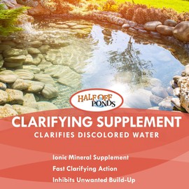 HALF OFF PONDS Water Treatments Clarifying Supplement - Clarifies Discolored Water 16 oz. Bottle - H2OP-CS016OZ