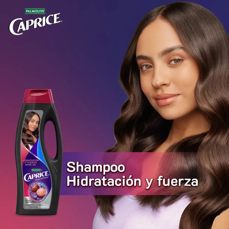 Shampoo Caprice Hidratación Fuerza Biotina + Uva 750 ml