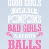 CafePress Lacrosse Player Bad Girls Play with B Baby Blanket,