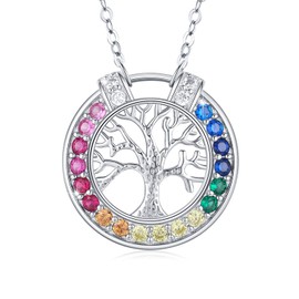 CUOKA MIRACLE Celtic Knot Pendant Opal Chain Silver 925 Claddagh Chain for Women Trinity Celtic Knot Chain Valentine's Day Gifts for Women, Sterling Silver