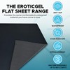 Black Waterproof Flat Drop Sheet (59”x59”), Anti-Slip Mattress Topper with