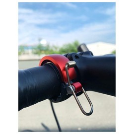 Knog Oi Luxe 1213KN Bicycle Bell Large 23.8-31.8 mm Black Red