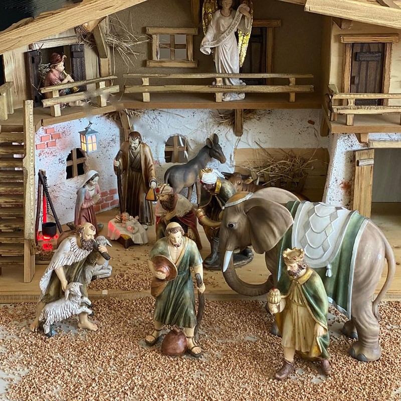 FADEDA Camel/Height: 13 cm/Hand-painted/Detailed Nativity Scene Figures - Christmas Table